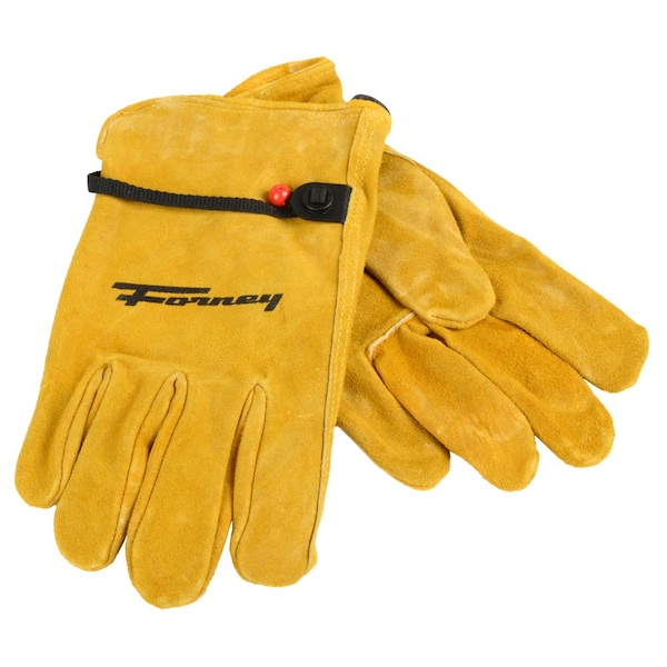 Forney Suede Cowhide Leather Driver Work Gloves Menfts XL 53136 - main